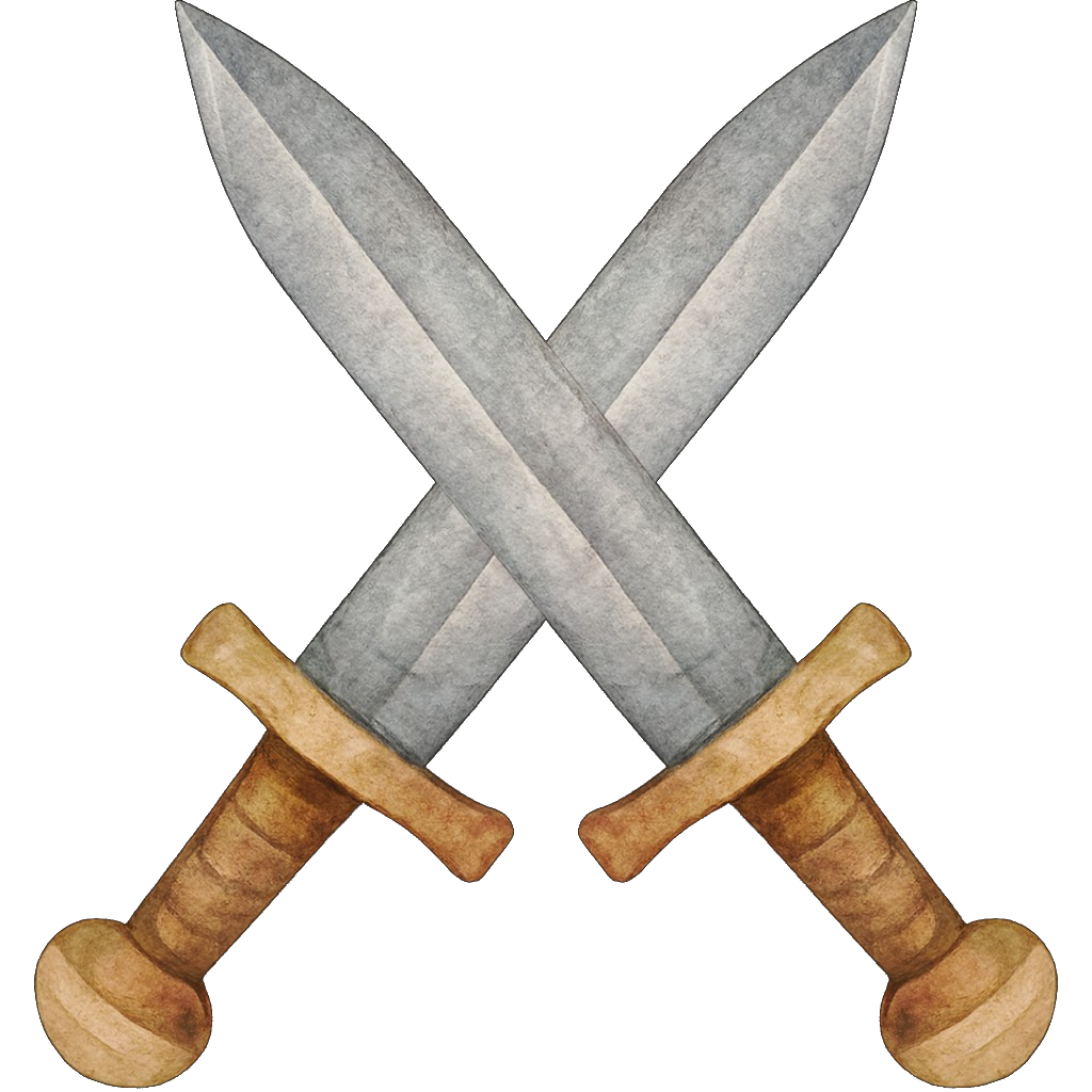 Crossed swords