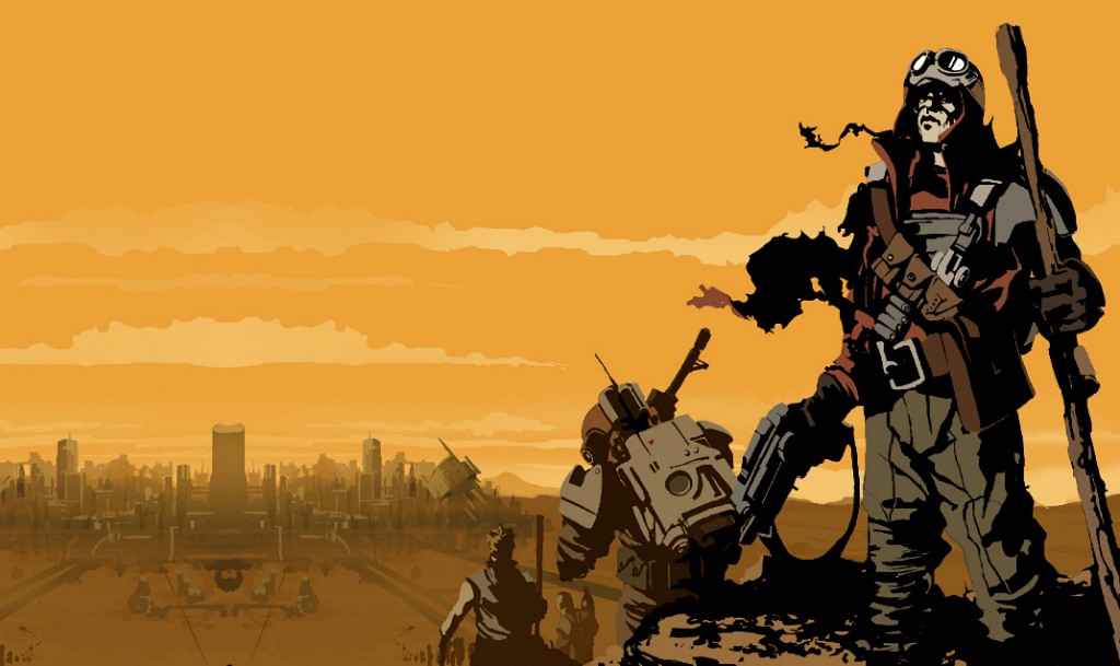 Survivors overlooking a ruined city in TSS: Scorched Earth